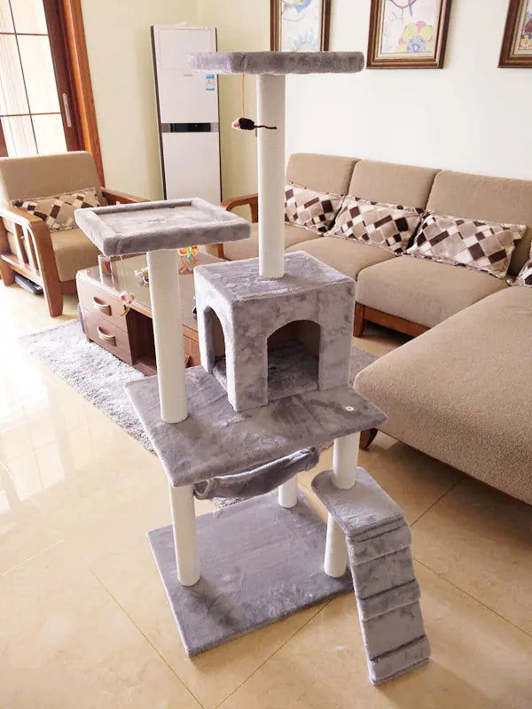 Mistpaw™ Cat Tree with Scratching Board and Climbing Frame