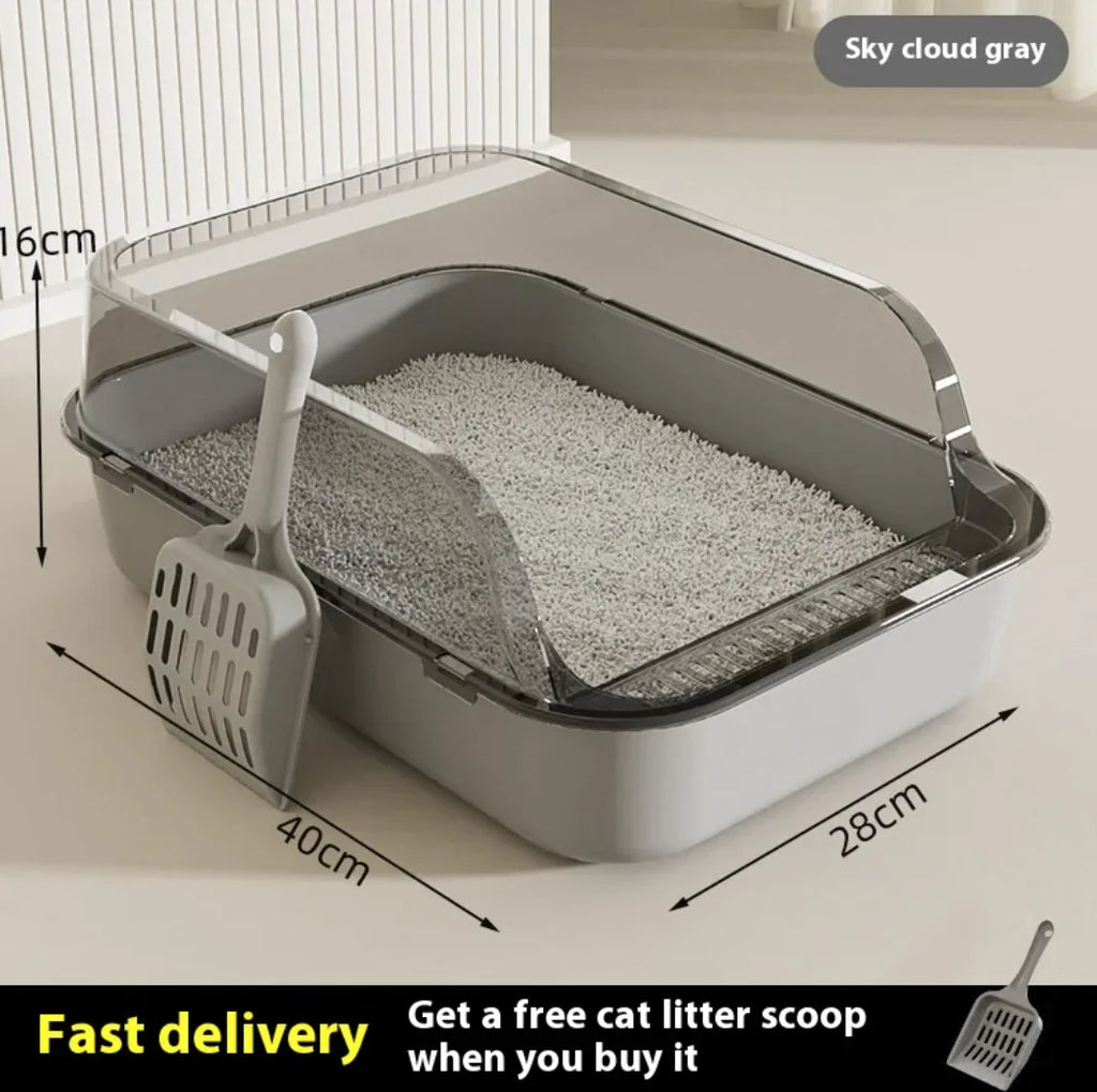Mistpaw™ Semi-Closed Splash-Proof Cat Litter Box