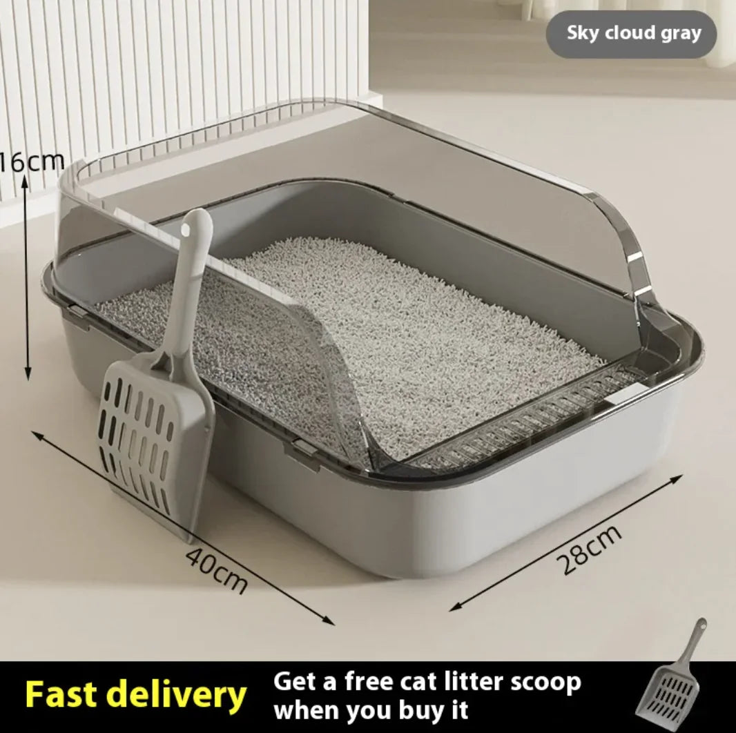 Mistpaw™ Semi-Closed Splash-Proof Cat Litter Box