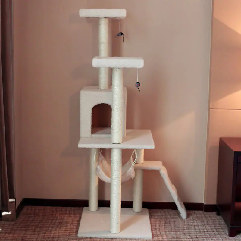Mistpaw™ Cat Tree with Scratching Board and Climbing Frame