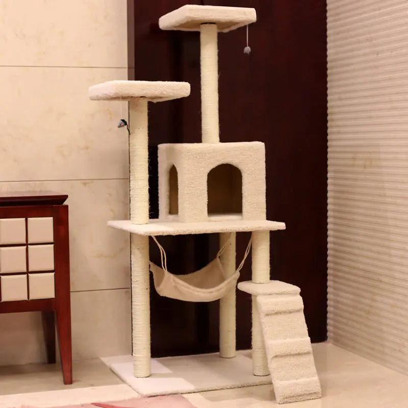 Mistpaw™ Cat Tree with Scratching Board and Climbing Frame