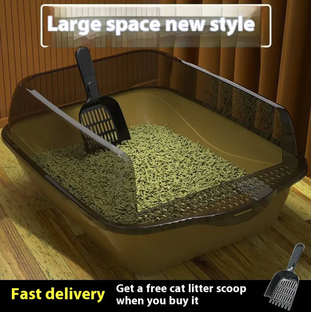 Mistpaw™ Semi-Closed Splash-Proof Cat Litter Box