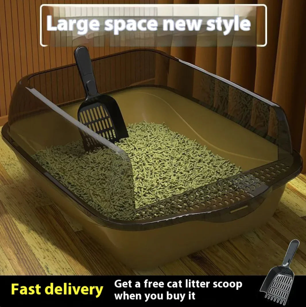 Mistpaw™ Semi-Closed Splash-Proof Cat Litter Box