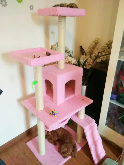 Mistpaw™ Cat Tree with Scratching Board and Climbing Frame
