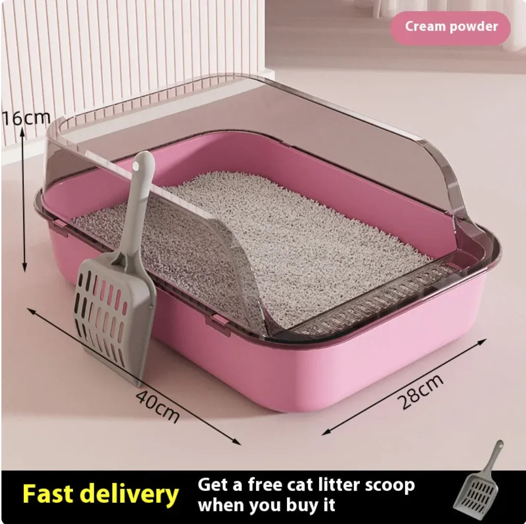 Mistpaw™ Semi-Closed Splash-Proof Cat Litter Box