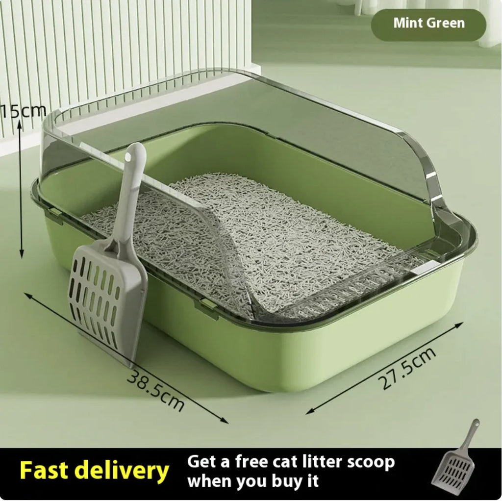 Mistpaw™ Semi-Closed Splash-Proof Cat Litter Box