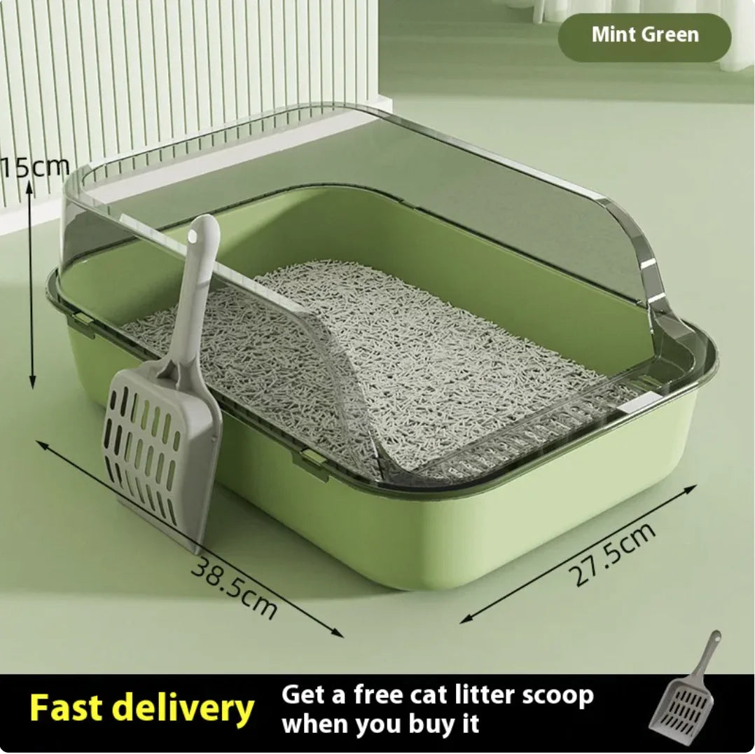 Mistpaw™ Semi-Closed Splash-Proof Cat Litter Box