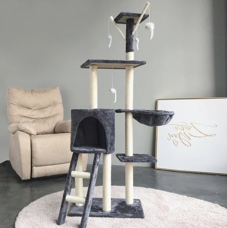 Mistpaw: Medium Sisal Cat Tree with Five Platforms