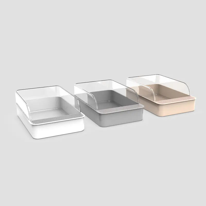 Mistpaw™ Large Semi-Closed Cat Litter Box with Removable Design