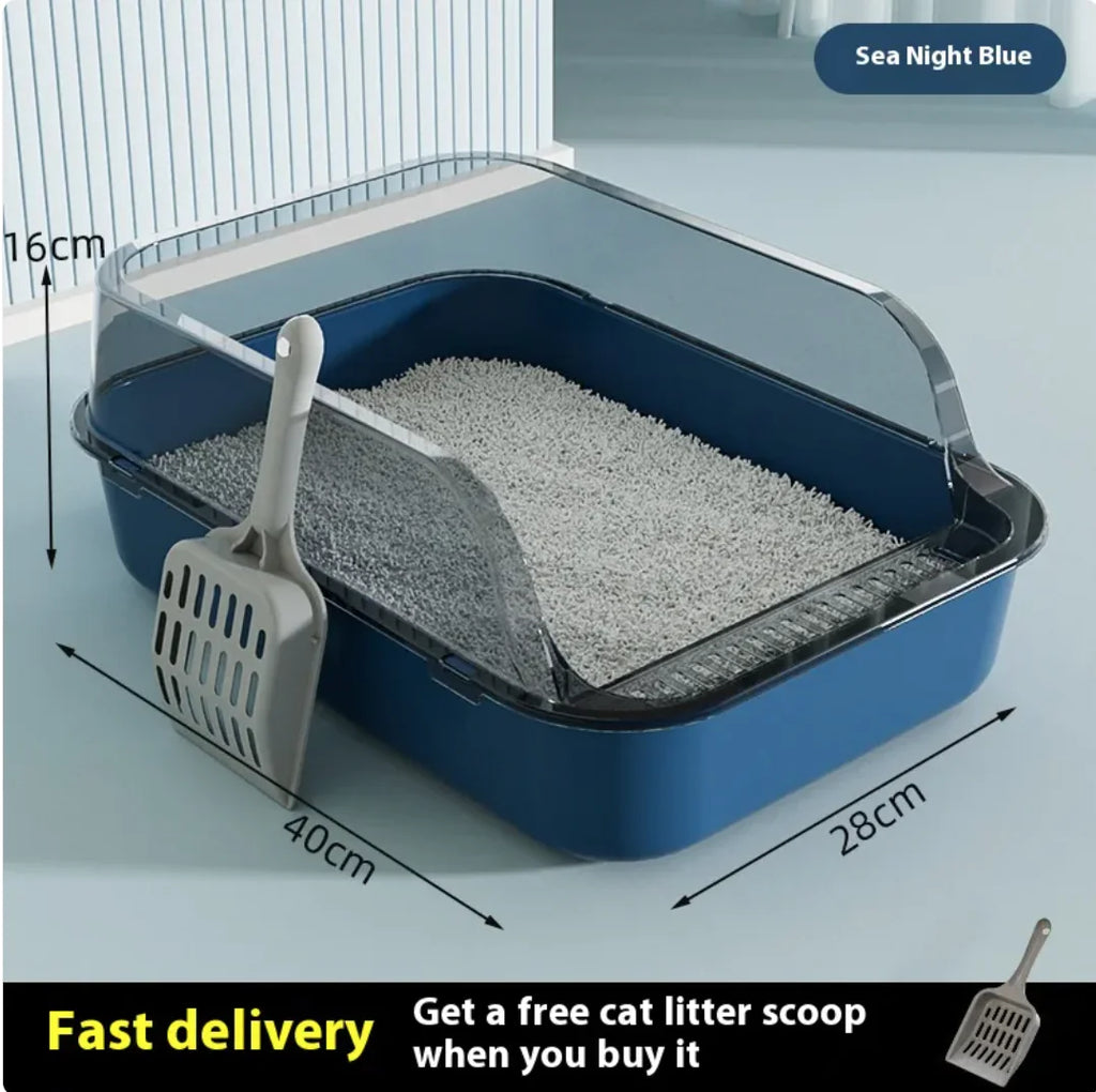 Mistpaw™ Semi-Closed Splash-Proof Cat Litter Box