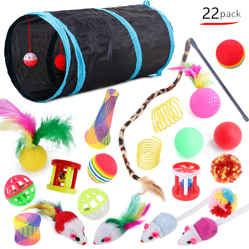 Mistpaw™ 22-piece Cat Tunnel Toy Set