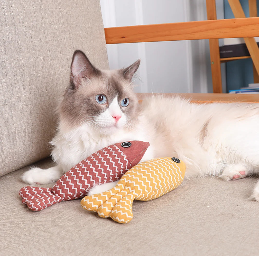 Mistpaw™ Linen Fish Cat Toy