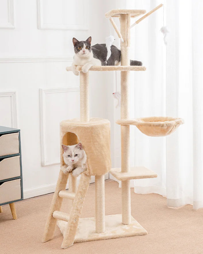 Mistpaw: Medium Sisal Cat Tree with Five Platforms