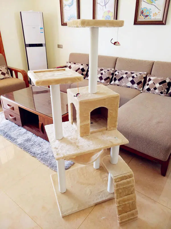 Mistpaw™ Cat Tree with Scratching Board and Climbing Frame