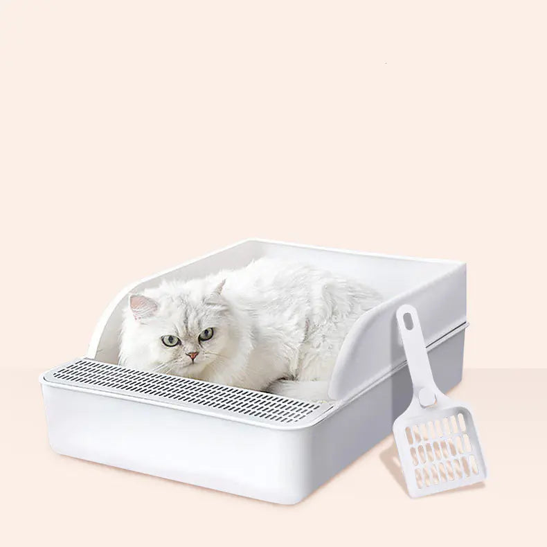 Mistpaw™ Large Semi-Closed Cat Litter Box with Removable Design