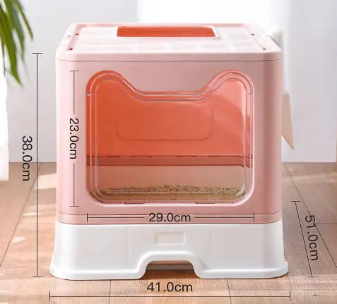 Mistpaw™ Foldable Enclosed Cat Litter Box