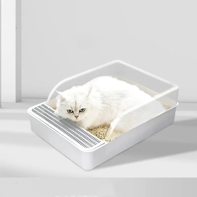Mistpaw™ Large Semi-Closed Cat Litter Box with Removable Design