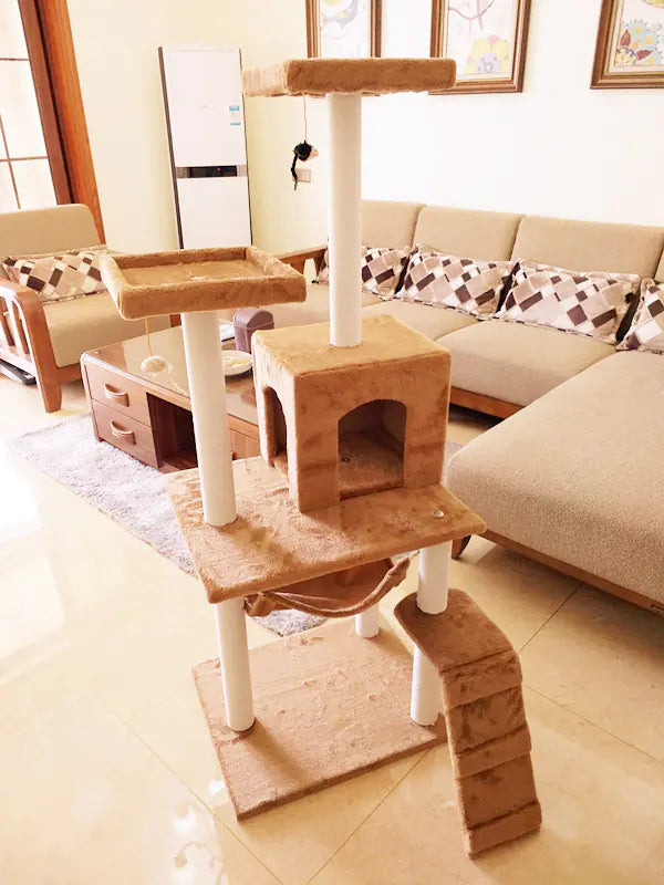 Mistpaw™ Cat Tree with Scratching Board and Climbing Frame